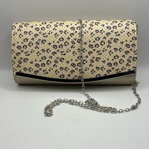 Premium‎ Metallic Glitter Leopard Clutch Evening Bag Handbag Prom Evening Out